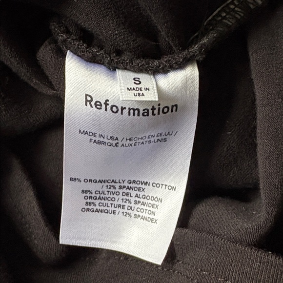 Reformation Lindy Stretch-Cotton Top - Picture 6 of 6